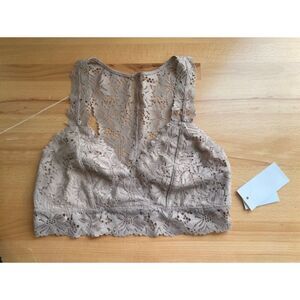 BKK Chance Women's Tan Lace Bralette